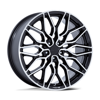 Niche Wheels | NC277 CALABRIA 5 22x9.0 ET27 - GLOSS BLACK MACHINED