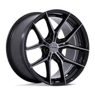 Niche Wheels | NC279 PRODIGY 5 24x10.0 ET20 - GLOSS BLACK DARK TINTED CLEAR