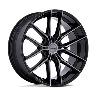 Niche Wheels | NC280 PRODIGY 6 26x10.0 ET25 - GLOSS BLACK DARK TINTED CLEAR