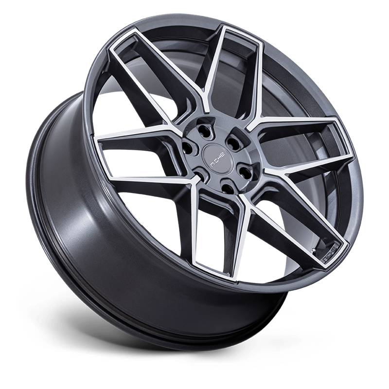 Niche Wheels | NC281 RISE 22x9.5 ET38 - ANTHRACITE W/ MACHINED FACE