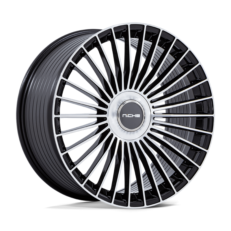 Niche Wheels | NC282 SERENE 22x10.5 ET38 - GLOSS BLACK W/ MACHINED FACE