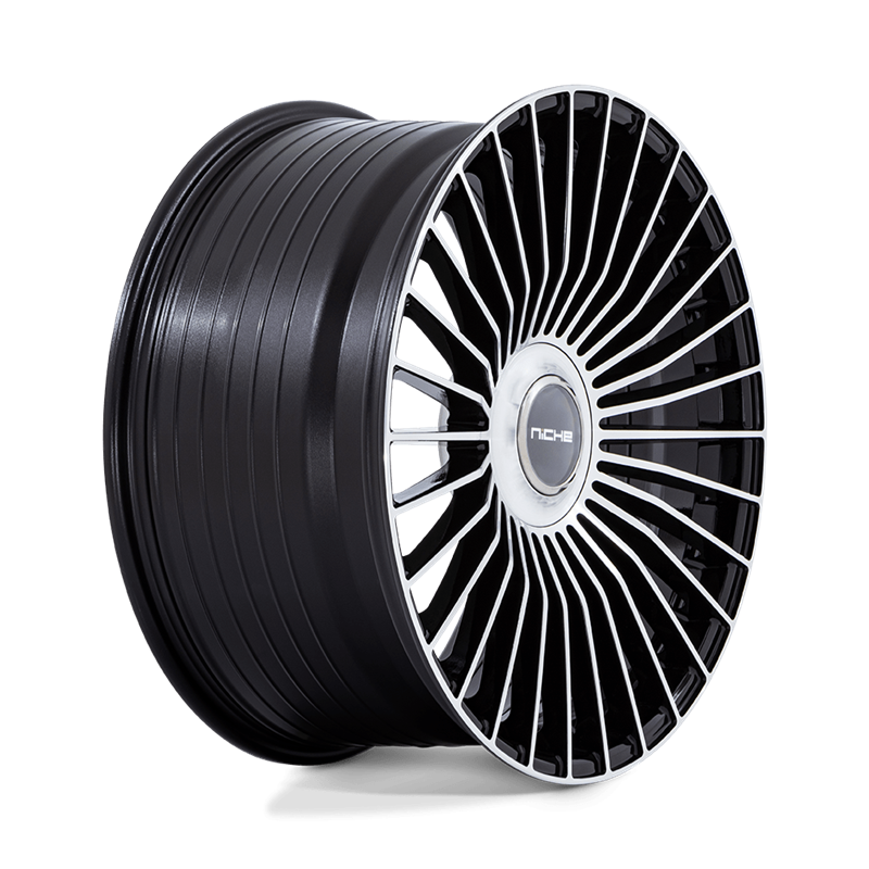 Niche Wheels | NC282 SERENE 22x9.0 ET38 - GLOSS BLACK W/ MACHINED FACE