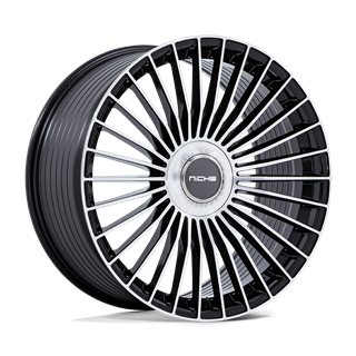 Niche Wheels | NC282 SERENE 24x10.0 ET20 - GLOSS BLACK W/ MACHINED FACE