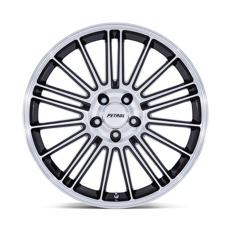 Petrol | PE001 P1D 18x8.0 ET40 - GLOSS BLACK W/ MACHINED FACE