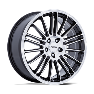 Petrol | PE001 P1D 19x8.0 ET40 - GLOSS BLACK W/ MACHINED FACE