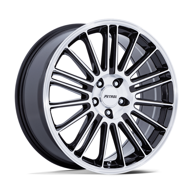 Petrol | PE001 P1D 20x8.5 ET40 - GLOSS BLACK W/ MACHINED FACE