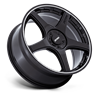 Petrol | PE003 P2E 17x8.0 ET40 - GLOSS BLACK W/ MACHINED LIP