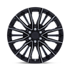 Performance Replicas | PR223 22x9.0 ET28 - GLOSS BLACK MILLED