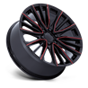Performance Replicas | PR223 22x9.0 ET28 - GLOSS BLACK MILLED RED