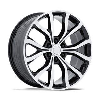 Performance Replicas | PR230 24x10.0 ET31 - GLOSS BLACK W/ MACHINED FACE