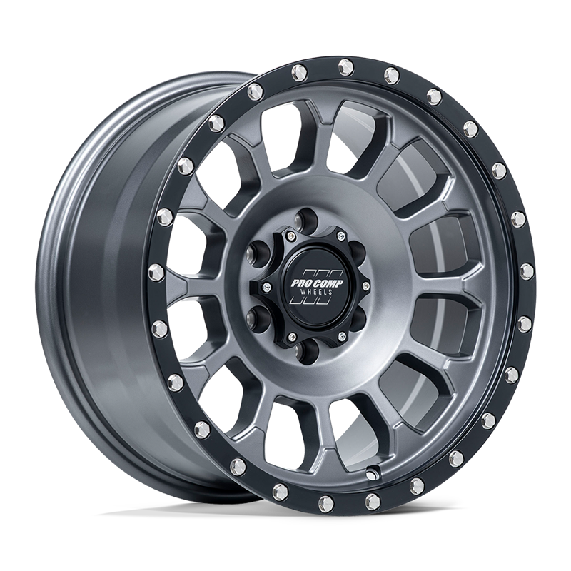Pro Comp | PA34 ROCKWELL 17x8.5 ET0 - MATTE GRAPHITE W/ BLACK LIP
