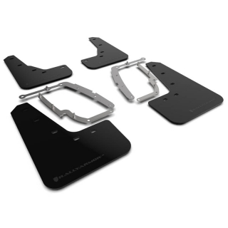 RallyArmor | UR Mud Flap Noir Métallique Logo - Tesla Model 3 2017-2023 RallyArmor Garde-boue