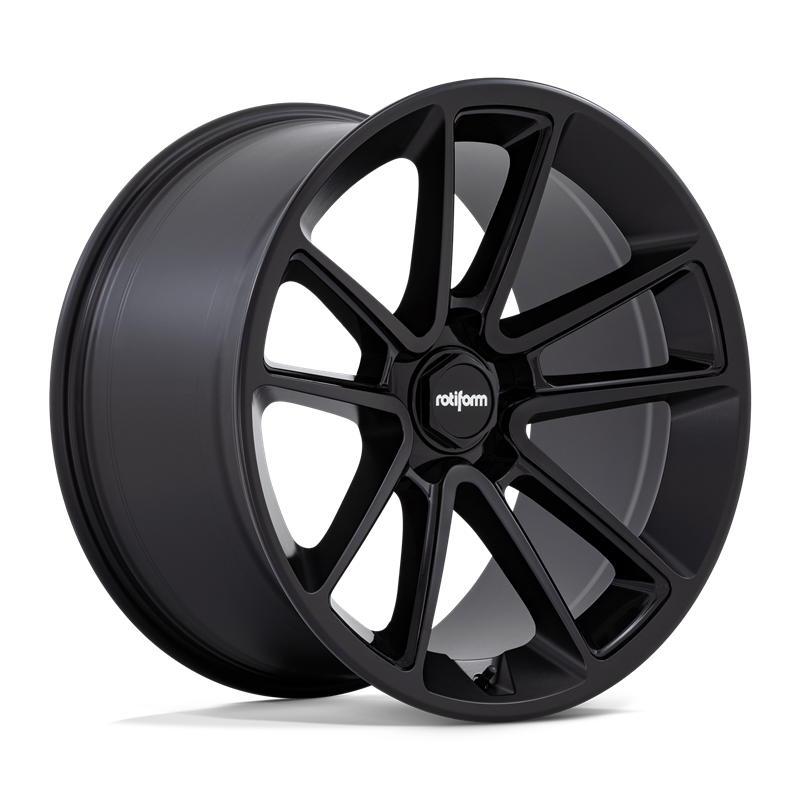 Rotiform | R194 BTL 22x12.0 ET35 - MATTE BLACK W/ BLACK CAP