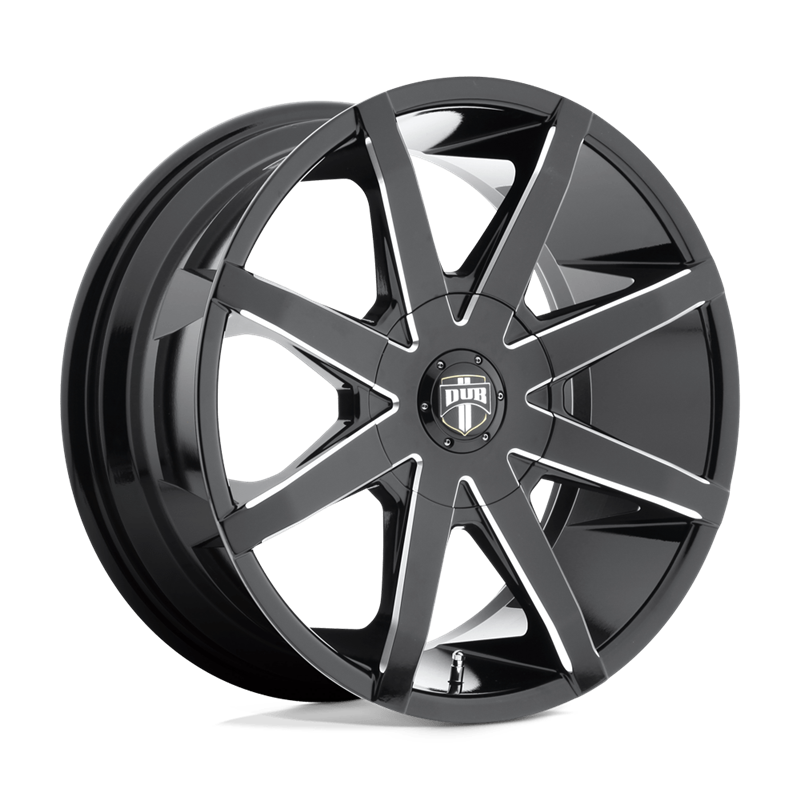 DUB Wheels | S109 PUSH 22x9.5 ET25 - GLOSS BLACK MILLED