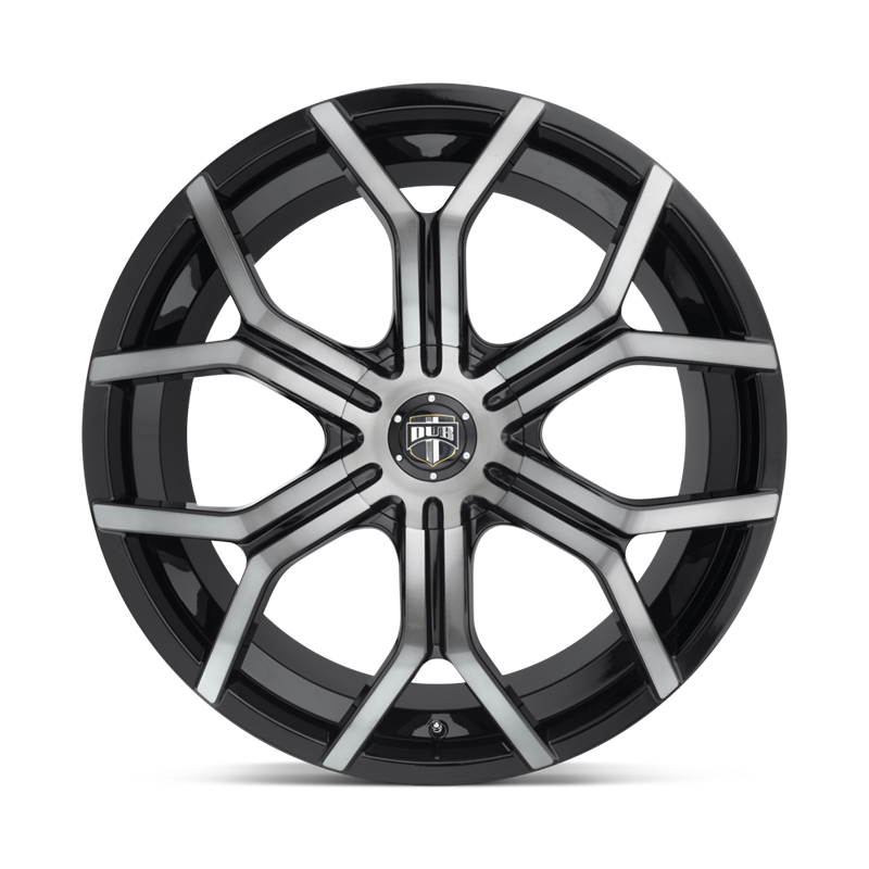 DUB Wheels | S209 ROYALTY 22x9.5 ET30 - GLOSS MACHINED DOUBLE DARK TINT