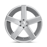 DUB Wheels | S218 BALLER 24x10.0 ET19 - GLOSS SILVER BRUSHED