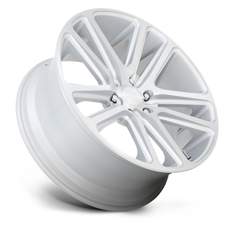 DUB Wheels | S257 FLEX 22x9.5 ET25 - GLOSS SILVER BRUSHED FACE