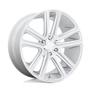 DUB Wheels | S257 FLEX 24x10.0 ET30 - GLOSS SILVER BRUSHED FACE