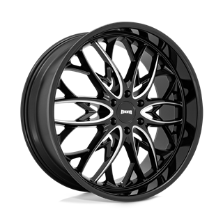 DUB Wheels | S263 OG 22x9.5 ET25 - GLOSS BLACK MILLED
