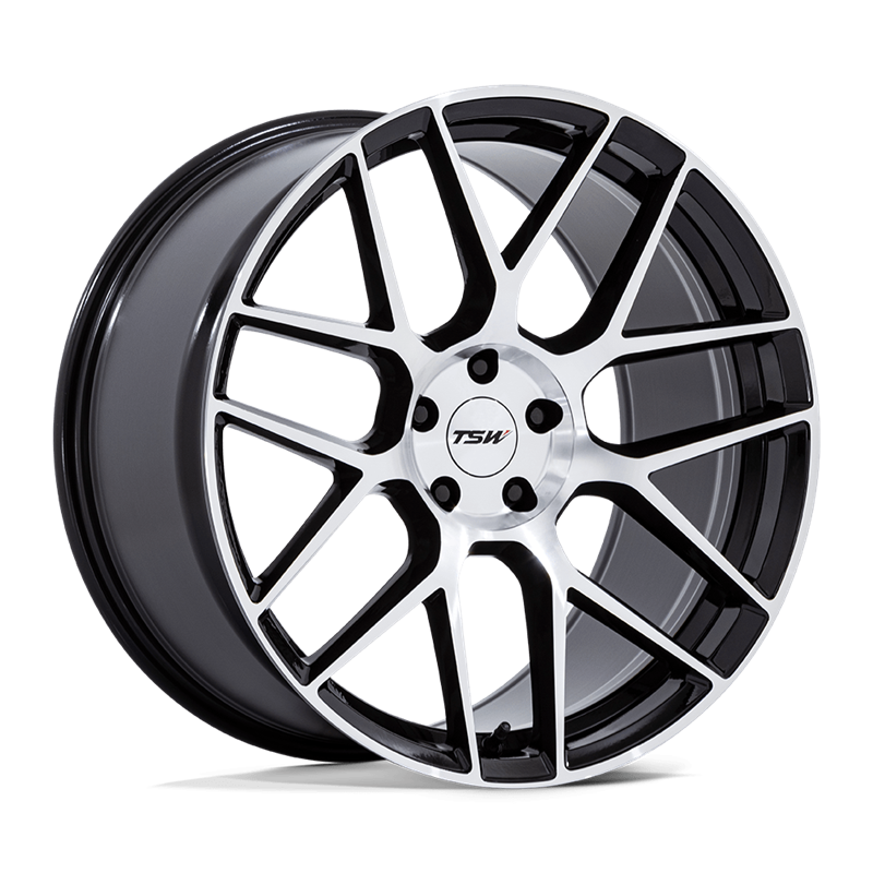 TSW | TW002 LASARTHE 17x8.0 ET35 - GLOSS BLACK MACHINED