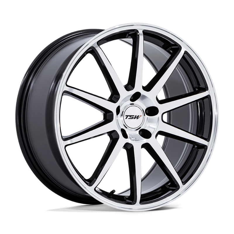 TSW | TW004 CANARD 20x10.5 ET30 - GLOSS BLACK W/ MACHINED FACE