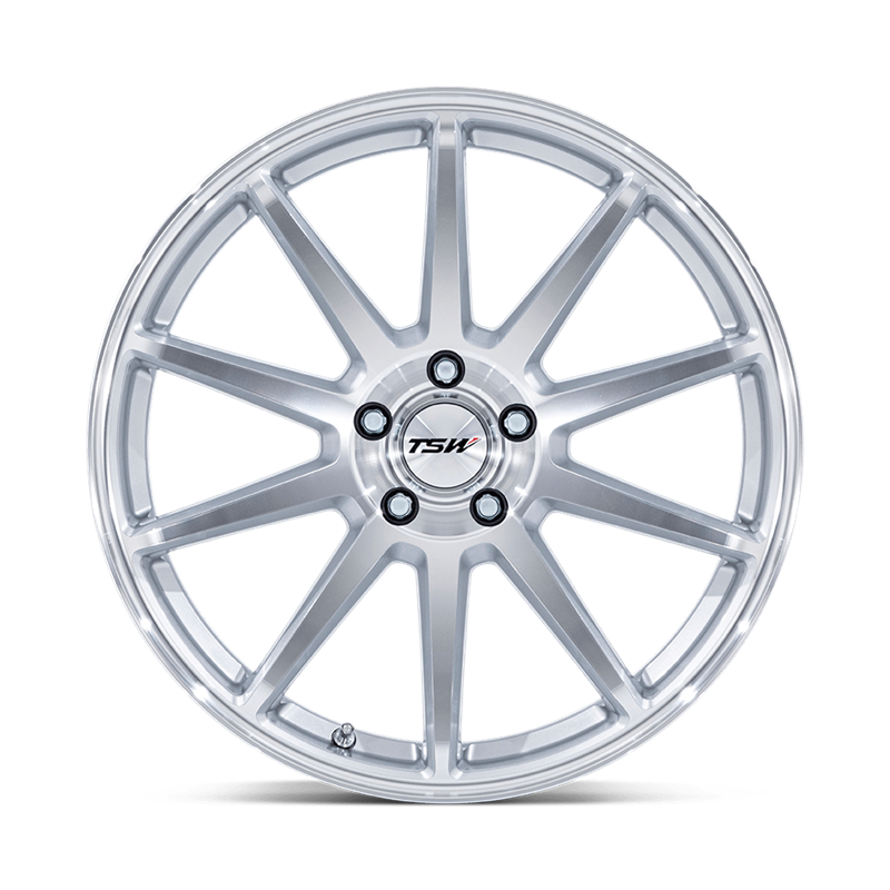TSW | TW004 CANARD 19x8.5 ET38 - GLOSS SILVER W/ MACHINED FACE