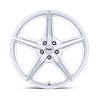 TSW | TW007 ESPRIT 18x8.5 ET42 - HYPER SILVER W/ MACHINED FACE