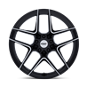 TSW | TW008 SLIPSTREAM 19x10.5 ET25 - GLOSS BLACK W/ MACHINED FACE