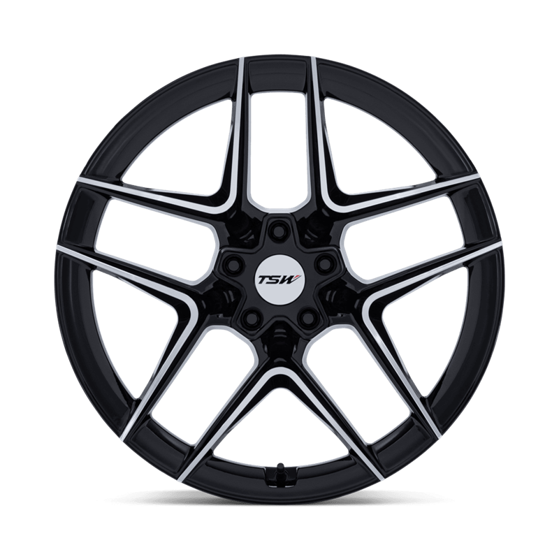 TSW | TW008 SLIPSTREAM 19x9.5 ET40 - GLOSS BLACK W/ MACHINED FACE