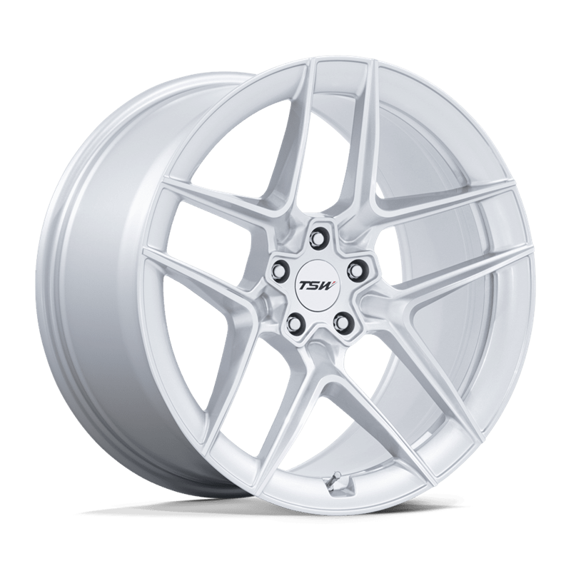 TSW | TW008 SLIPSTREAM 19x10.5 ET35 - GLOSS SILVER W/ MACHINED FACE
