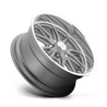US Mag | U111 RAMBLER 15x8.0 ET1 - TEXTURED GRAY W/ DIAMOND CUT LIP