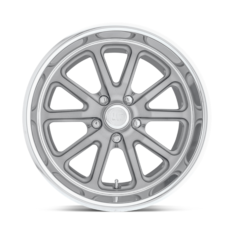 US Mag | U111 RAMBLER 15x8.0 ET1 - TEXTURED GRAY W/ DIAMOND CUT LIP