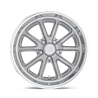US Mag | U111 RAMBLER 15x8.0 ET1 - TEXTURED GRAY W/ DIAMOND CUT LIP