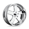US Mag | U116 HUSTLER 20x8.0 ET1 - CHROME PLATED