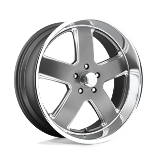 US Mag | U118 HUSTLER 20x8.0 ET1 - MATTE GUN METAL