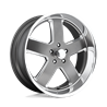 US Mag | U118 HUSTLER 20x8.0 ET1 - MATTE GUN METAL