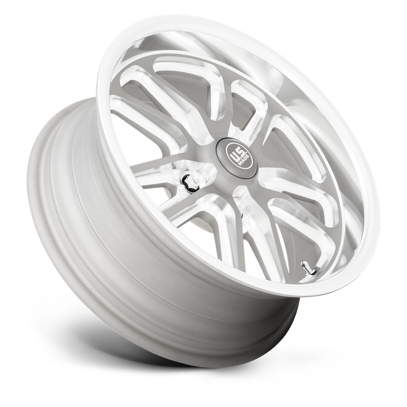 US Mag | U130 BULLET 17x8.0 ET1 - TEXTURED GUN METAL W/ MILLED EDGES