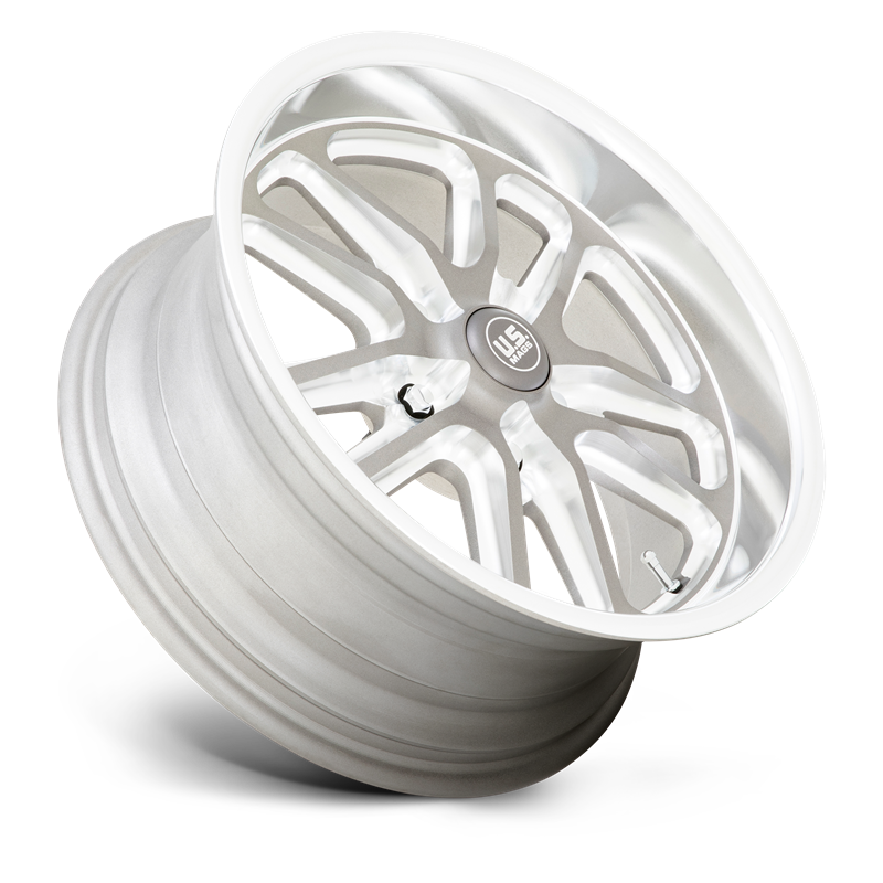 US Mag | U130 BULLET 18x8.0 ET1 - TEXTURED GUN METAL W/ MILLED EDGES
