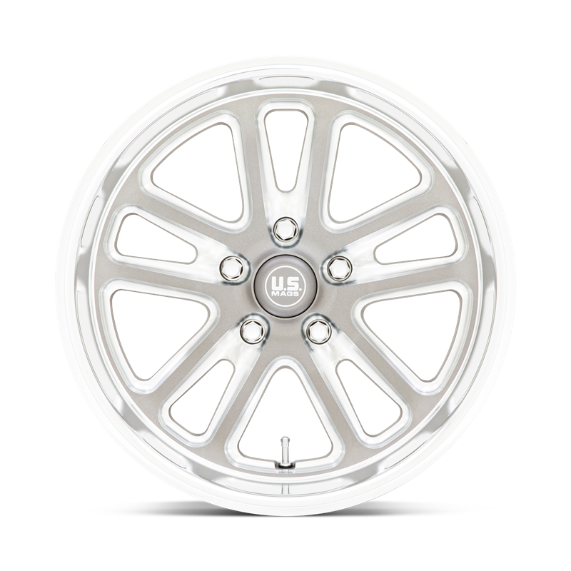 US Mag | U130 BULLET 18x8.0 ET1 - TEXTURED GUN METAL W/ MILLED EDGES