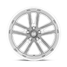 US Mag | U130 BULLET 20x8.0 ET1 - TEXTURED GUN METAL W/ MILLED EDGES