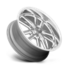 US Mag | U130 BULLET 22x9.0 ET1 - TEXTURED GUN METAL W/ MILLED EDGES