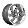 US Mag | U133 DESPERADO 20x8.0 ET1 - ANTHRACITE MILLED DIAMOND CUT LIP