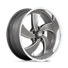 US Mag | U133 DESPERADO 20x9.5 ET1 - ANTHRACITE MILLED DIAMOND CUT LIP