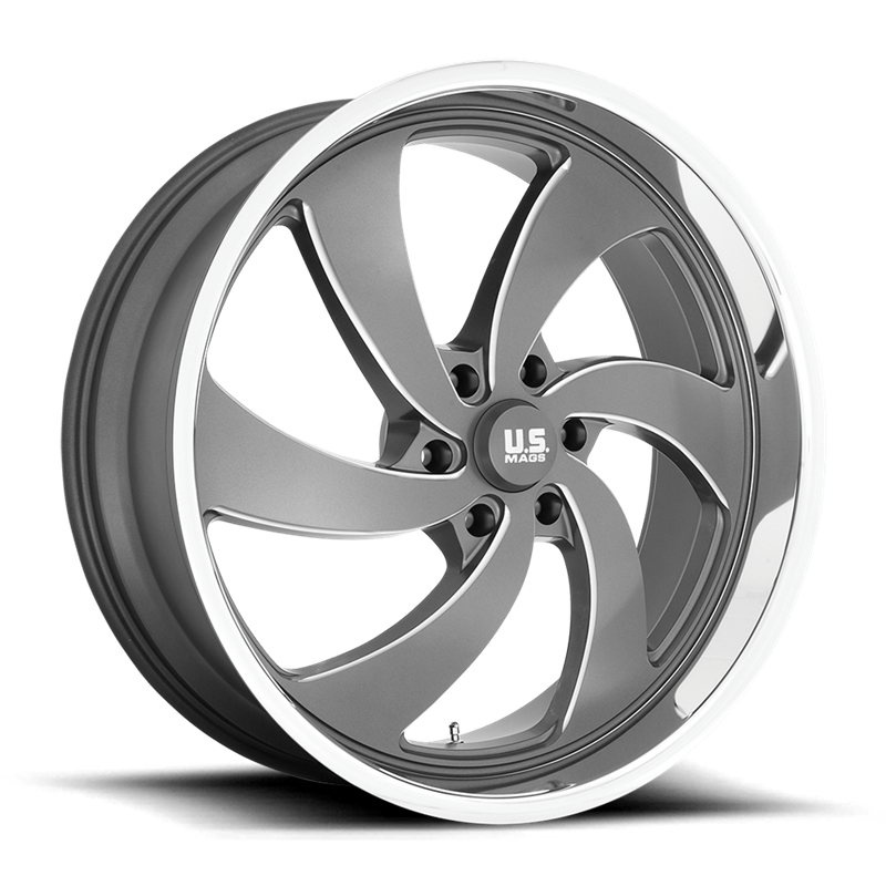 US Mag | U133 DESPERADO 24x10.0 ET25 - ANTHRACITE MILLED DIAMOND CUT LIP