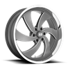 US Mag | U133 DESPERADO 24x10.0 ET25 - ANTHRACITE MILLED DIAMOND CUT LIP