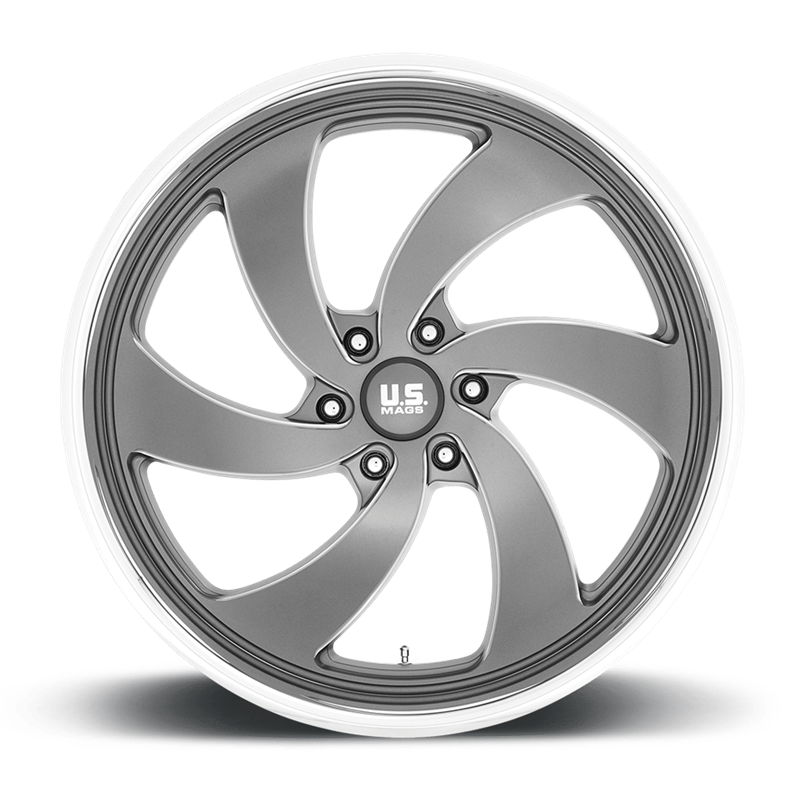 US Mag | U133 DESPERADO 24x10.0 ET25 - ANTHRACITE MILLED DIAMOND CUT LIP