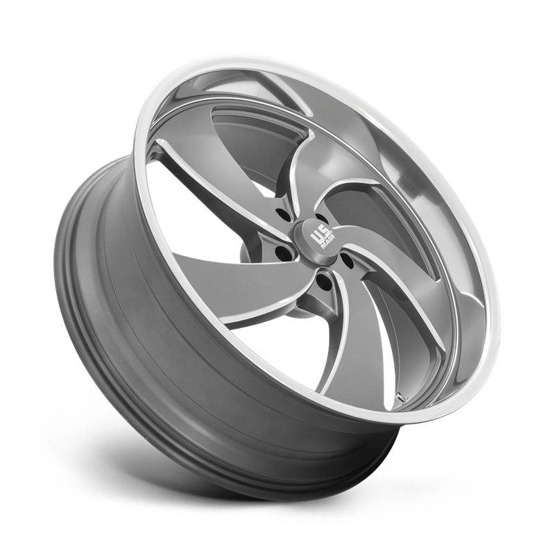 US Mag | U133 DESPERADO 24x9.0 ET1 - ANTHRACITE MILLED DIAMOND CUT LIP