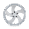 US Mag | U134 DESPERADO 20x8.0 ET1 - SILVER BRUSHED FACE MILLED DIAMOND CUT LIP