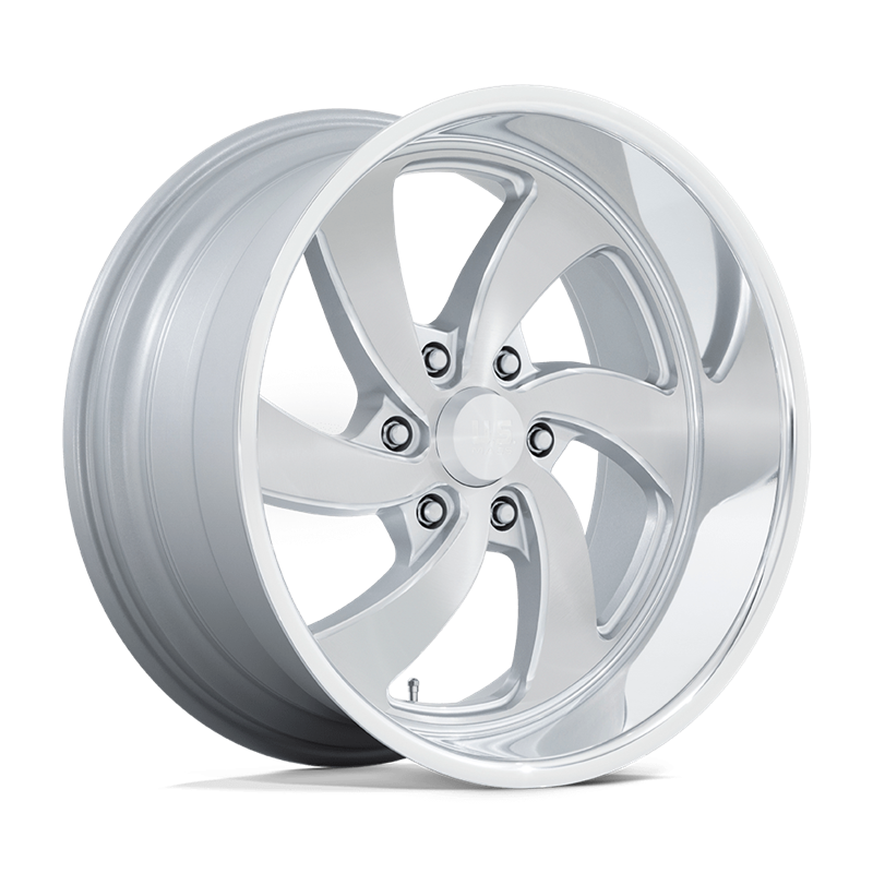 US Mag | U134 DESPERADO 20x8.0 ET1 - SILVER BRUSHED FACE MILLED DIAMOND CUT LIP