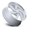 US Mag | U134 DESPERADO 22x10.0 ET25 - SILVER BRUSHED FACE MILLED DIAMOND CUT LIP